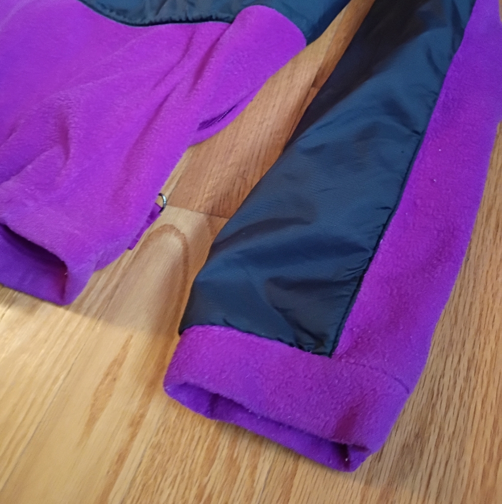 Columbia Girls' Fleece Jacket Fuchsia and Black Size L 14-16 - Picture 8 of 12